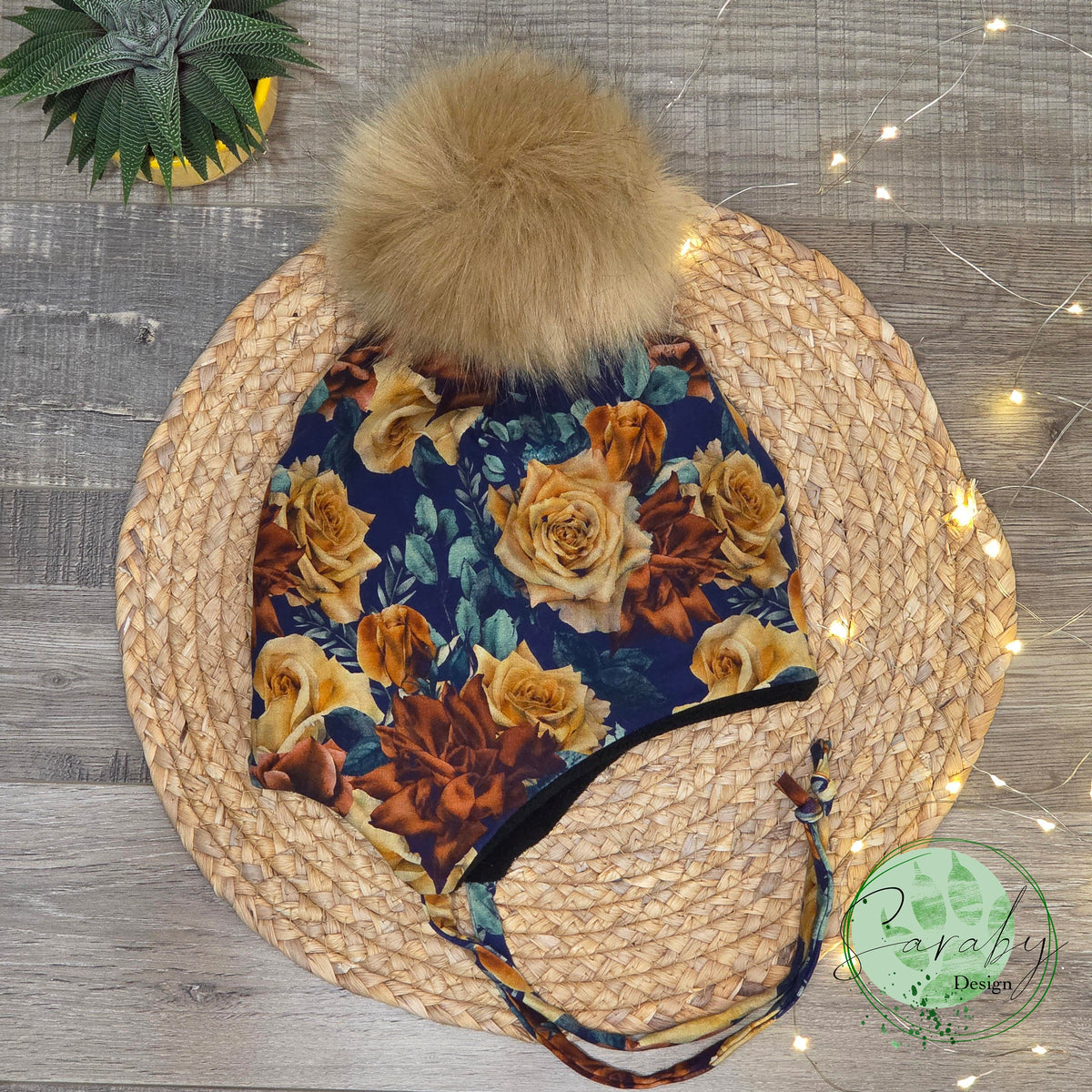 Tuque Bunga Taille 5 - Fleurs oranges