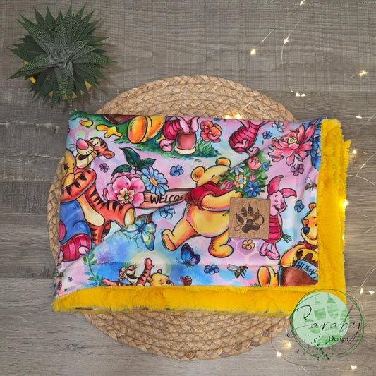 Couverture de luxe minky/fourrure Mini - Ourson et compagnie
