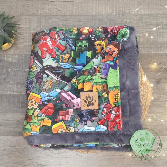 Couverture de luxe minky/fourrure Simple - Blocs créatifs