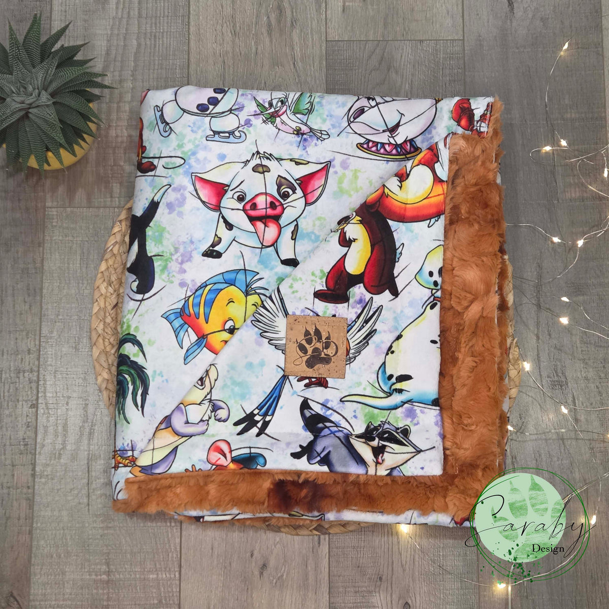 Couverture de luxe minky/fourrure Simple - Compagnons de princesses