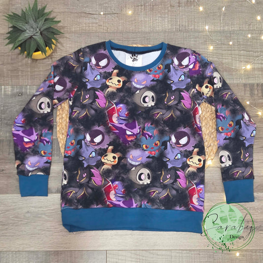 Chandail enfant Zazu 5t - Petits monstres fantômes